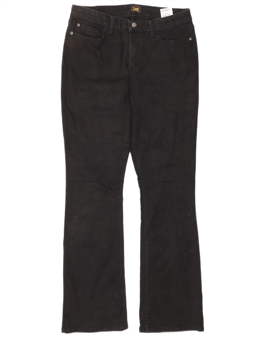 LEE Womens Bootcut Jeans US 10 Large W32 L32 Black Cotton