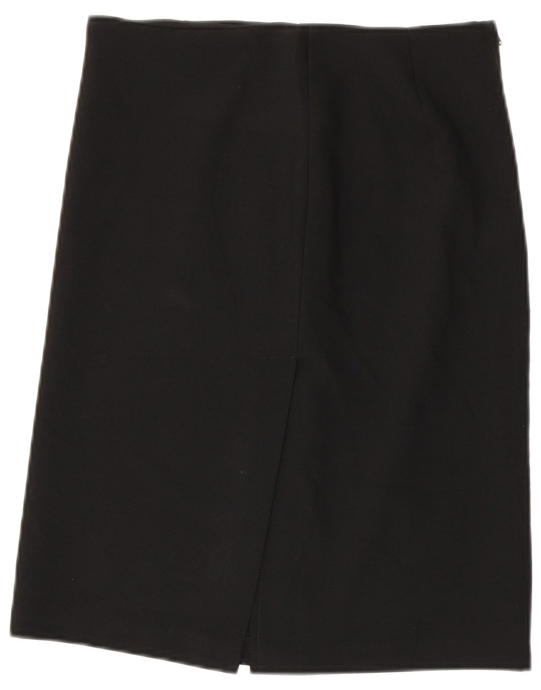 Benetton Womens Straight Skirt IT 40 Small W30 Black Polyester