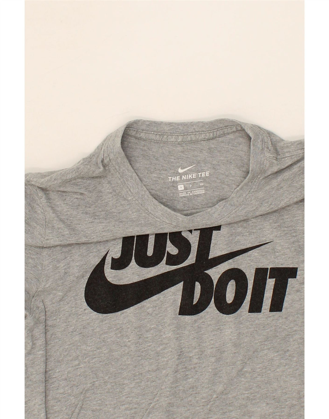 NIKE Mens Graphic T-Shirt Top Small Grey Cotton Vintage Nike and Second-Hand Nike from Messina Hembry 