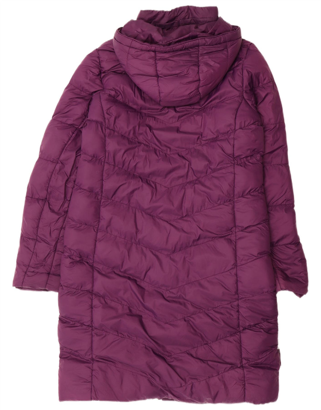 MOUNTAIN WAREHOUSE Womens Hooded Padded Coat UK 16 Small Purple Nylon