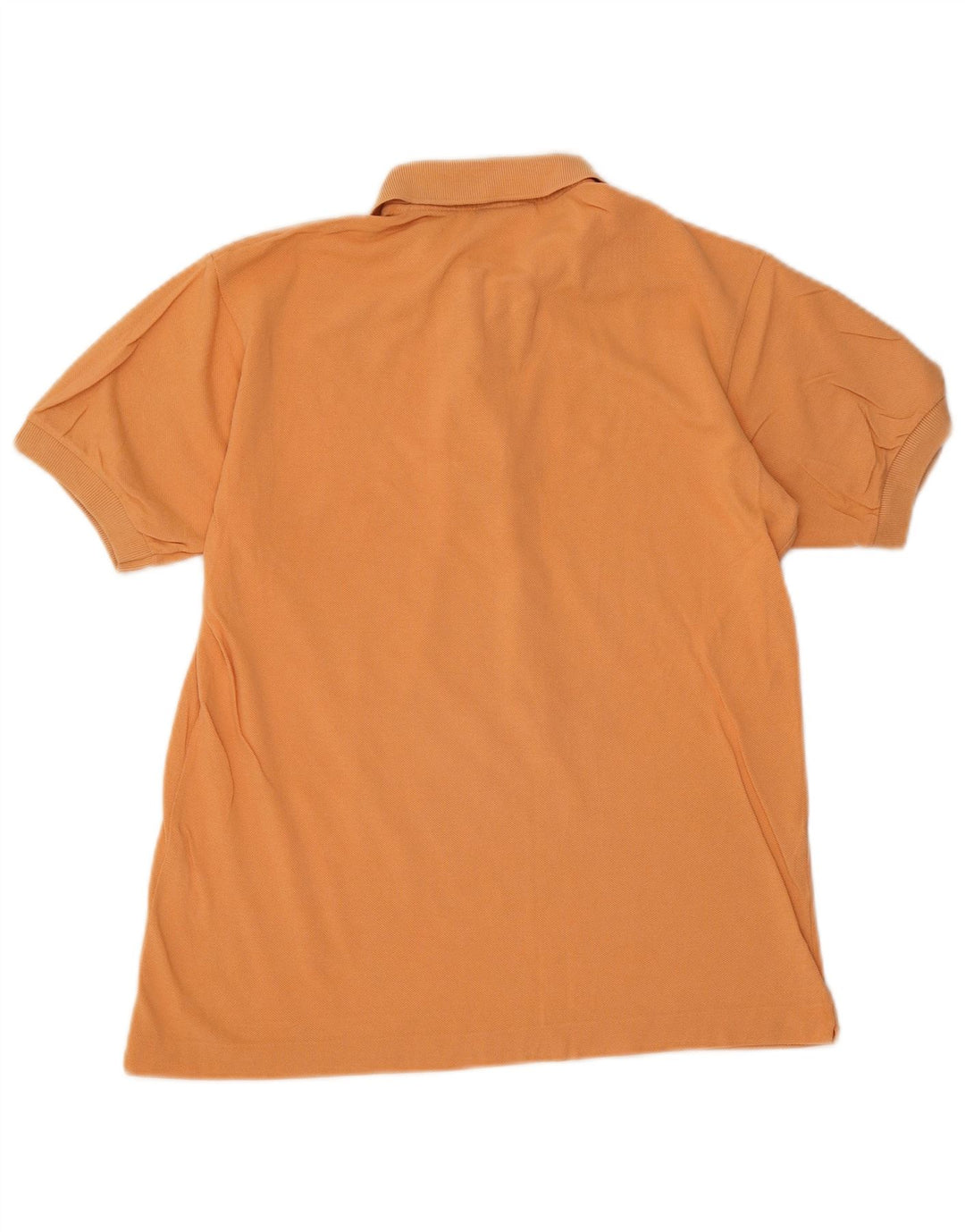LACOSTE Mens Polo Shirt Size 3 Small Orange Cotton