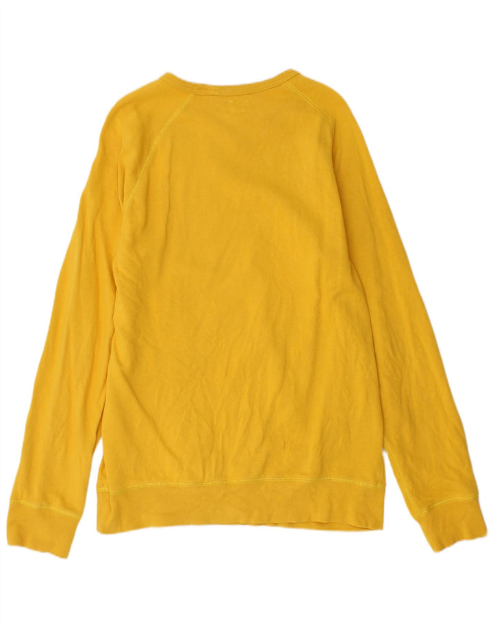 Levi's Mens Sweatshirt Jumper Medium Yellow Cotton