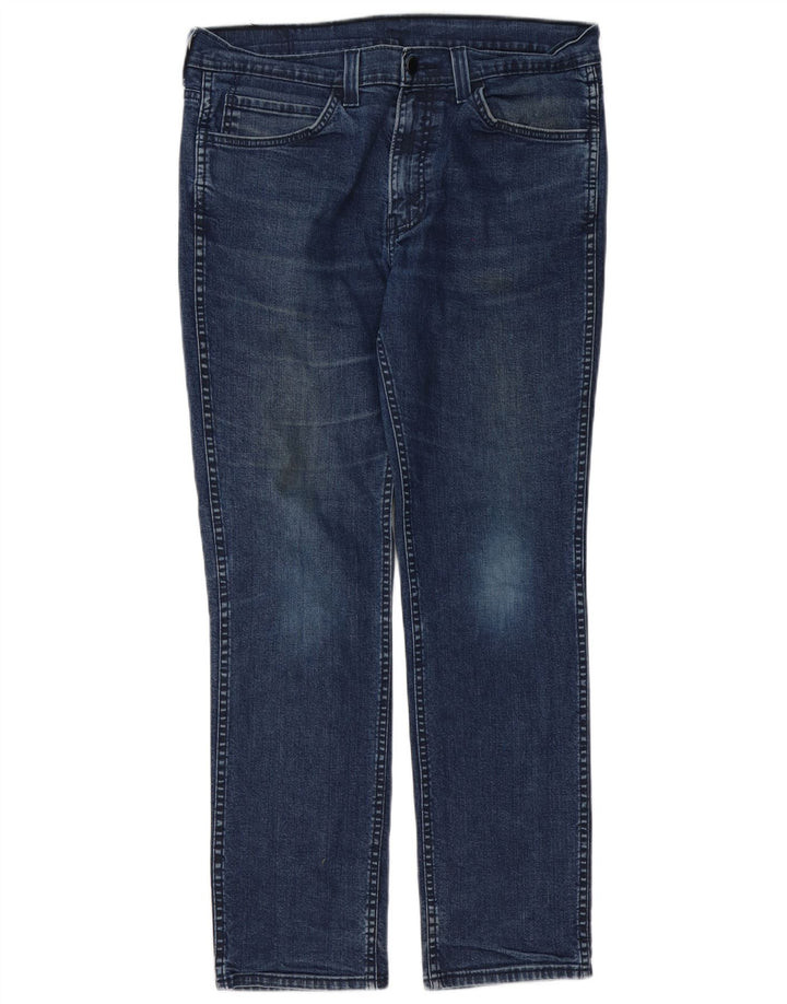 Levi's Mens 511 Slim Jeans W34 L32 Navy Blue Cotton