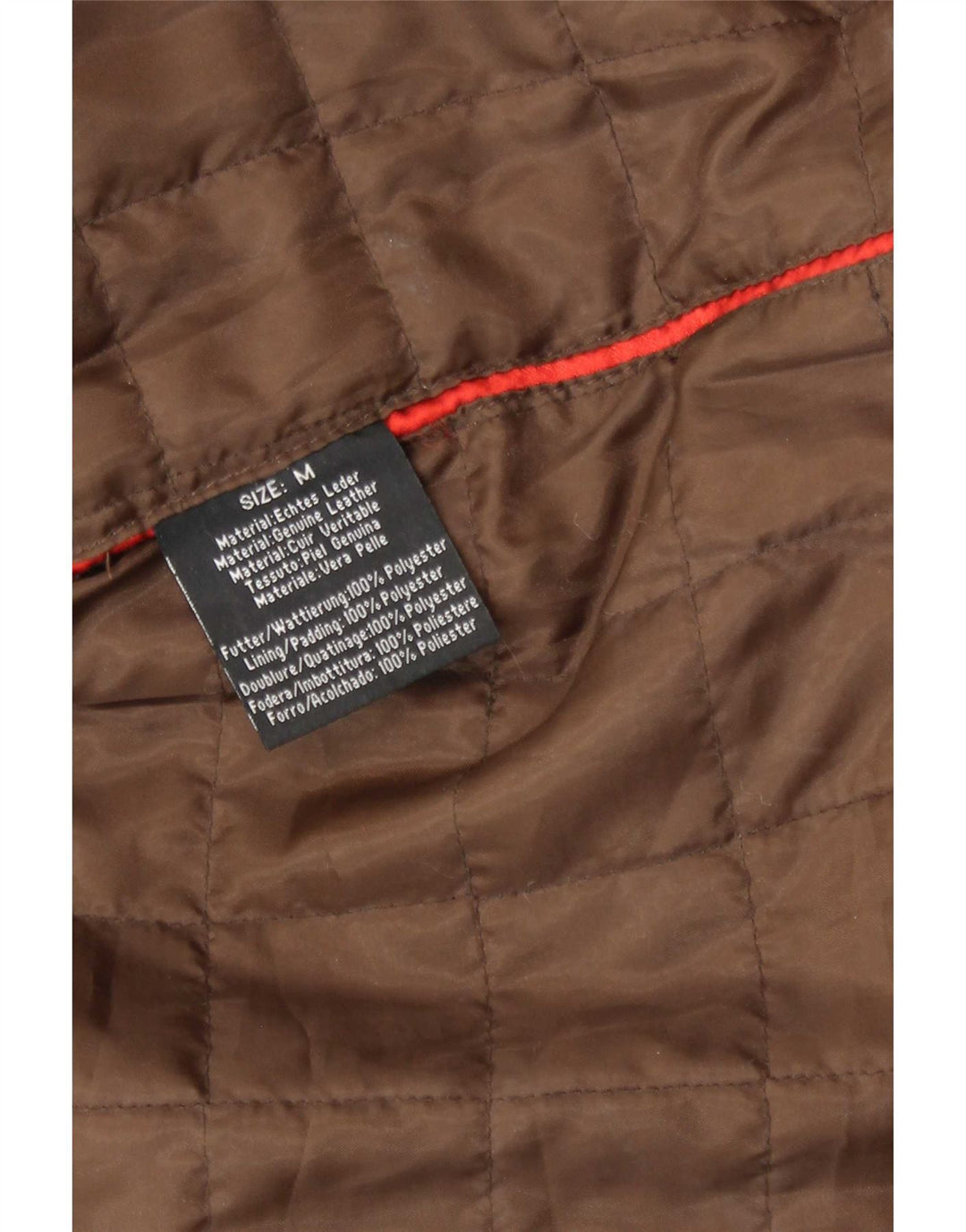 Vintage Mens Leather Jacket UK 38 Medium Brown Leather