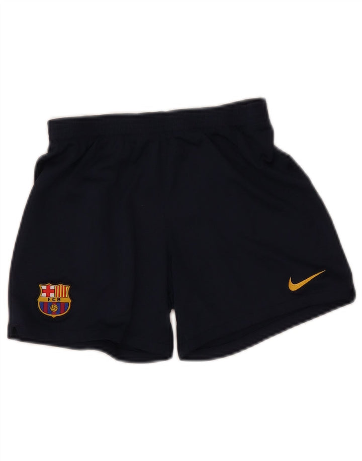 NIKE Boys Barcelona Sport Shorts 5-6 Years Navy Blue Polyester