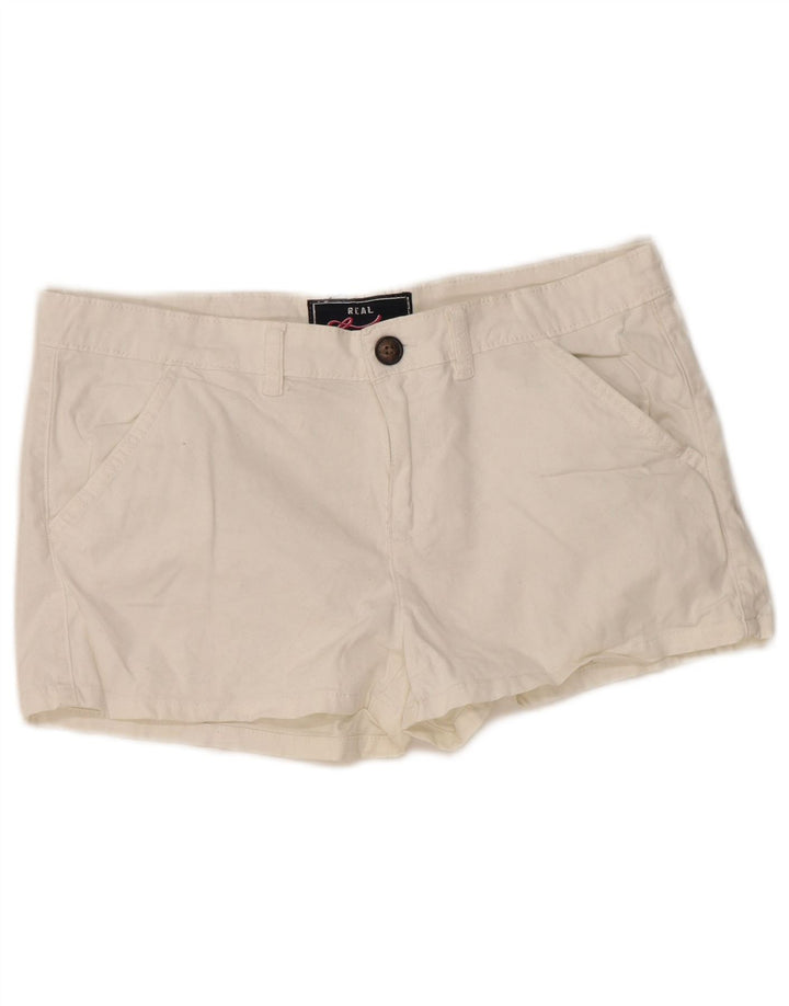 Superdry Womens Chino Shorts Medium W34  White Cotton