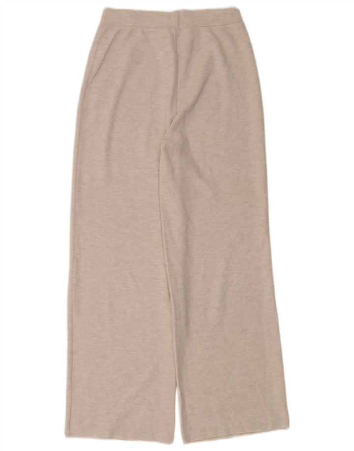 Zara Womens Tracksuit Trousers UK 12 Medium  Beige Flecked Polyester