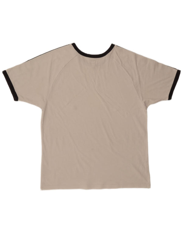 Adidas Mens T-Shirt Top Large White Cotton