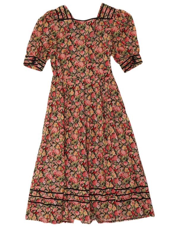 Meico Landhaus Look Womens Maxi Dress UK 12 Medium Multicoloured Floral
