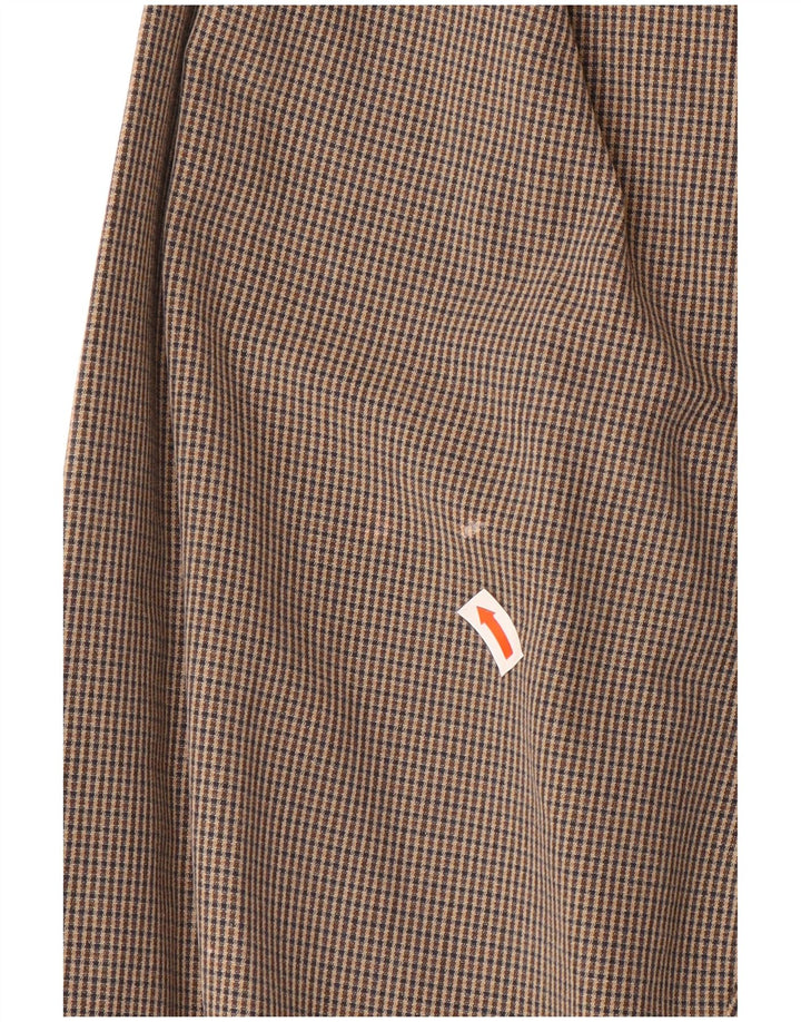 Dockers Mens Shirt XL Brown Check Cotton