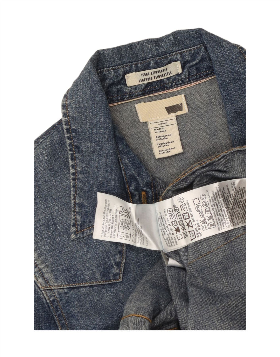 LEVI'S Womens Denim Shirt UK 10 Small Blue Cotton