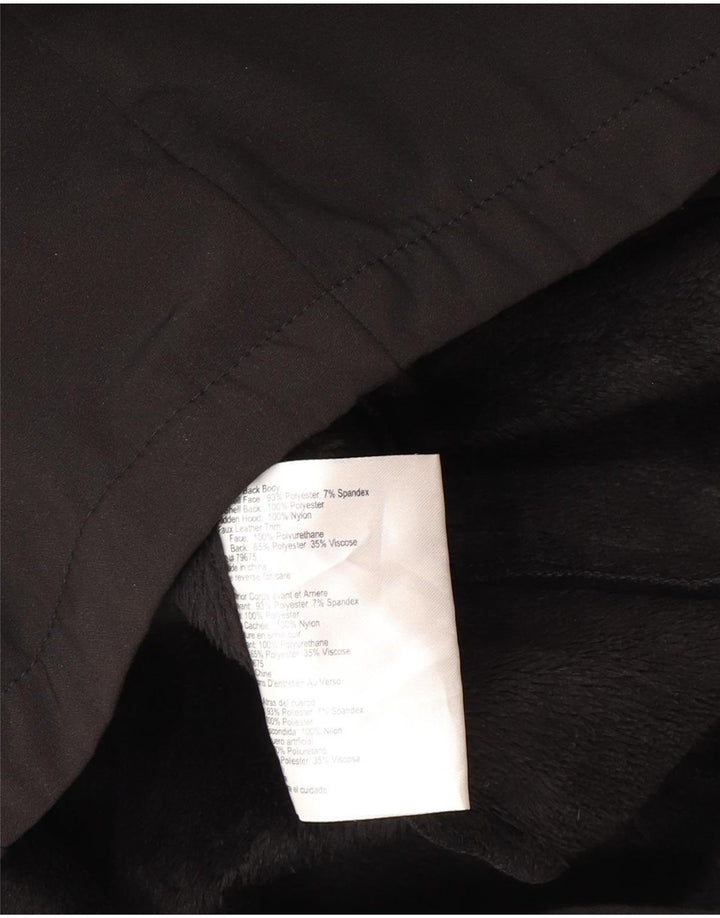 Michael Kors Womens Military Jacket UK 10 Small Black Polyester