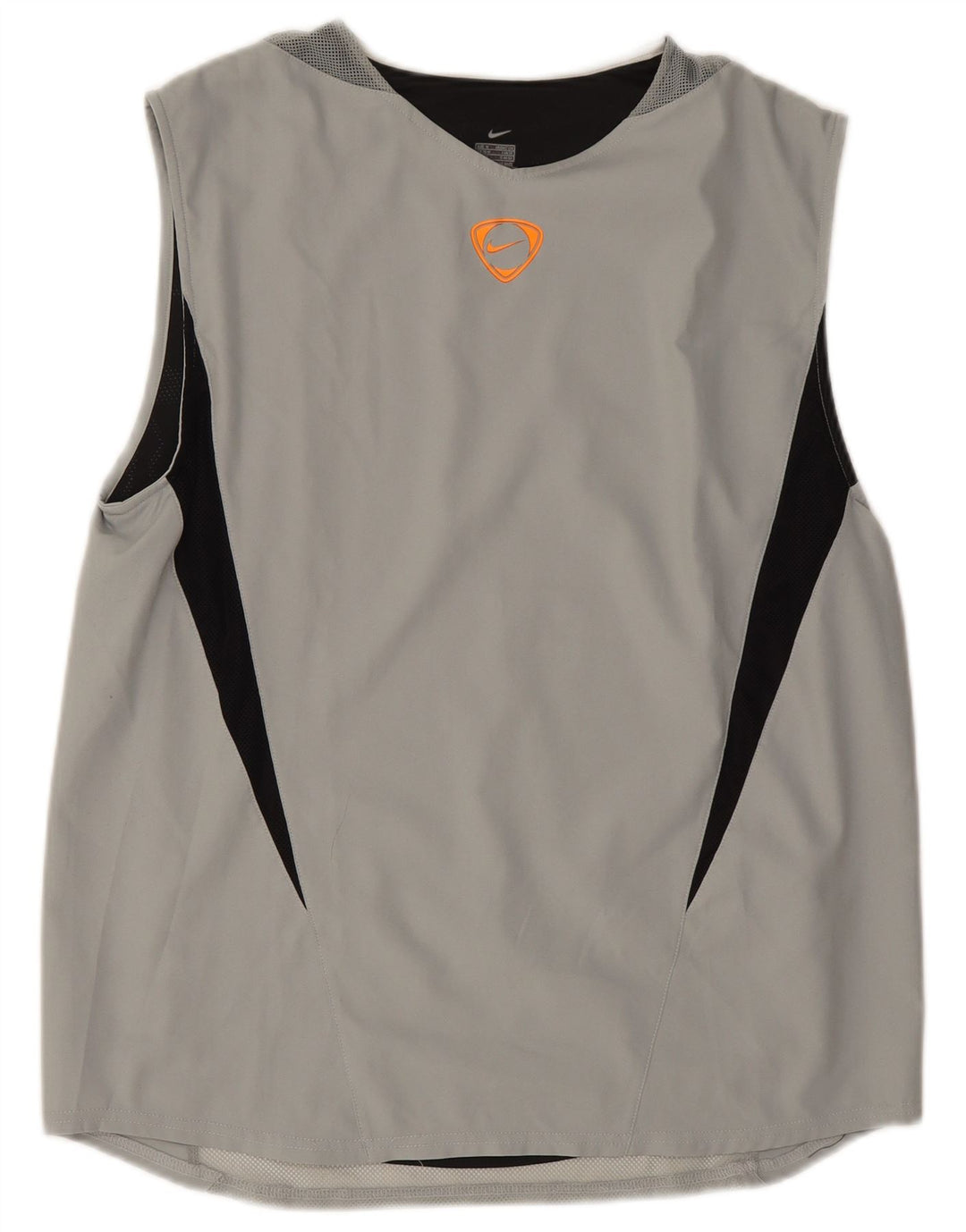 Nike Mens Vest Top UK 39/41 Medium Grey Colourblock Polyester