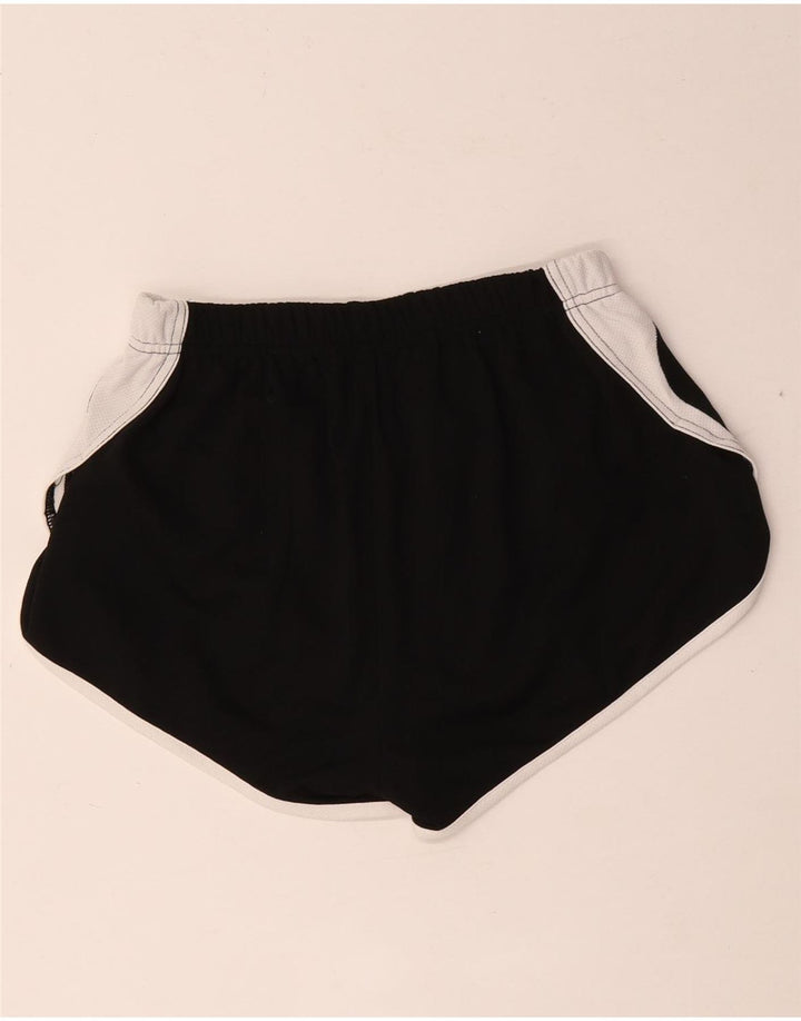 Asics Womens Sport Shorts UK 10 Small  Black Colourblock Polyester