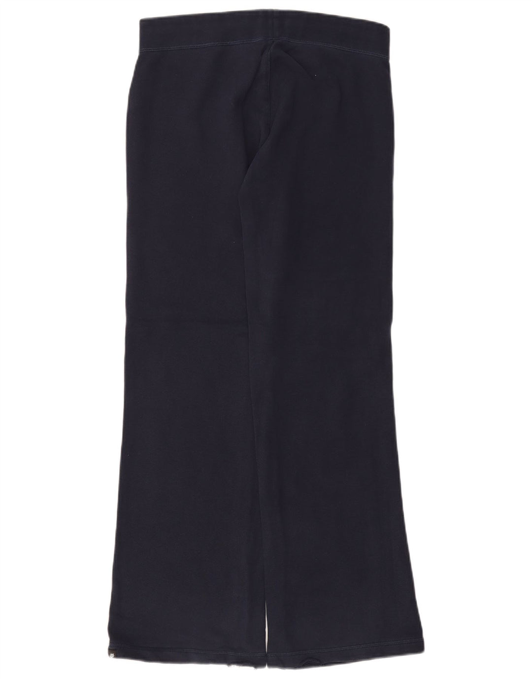 NIKE Womens Flare Tracksuit Trousers UK 10 Small Navy Blue Cotton