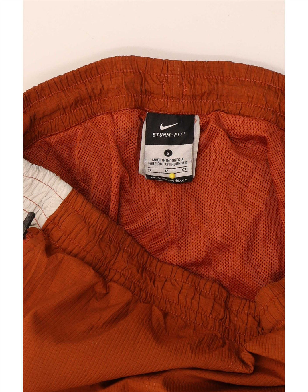 Nike Mens Tracksuit Trousers Small  Brown Colourblock Polyester