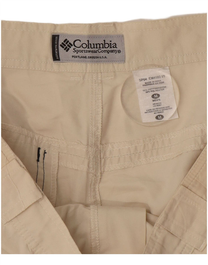 Columbia Mens Cargo Shorts Medium W32 Beige Cotton