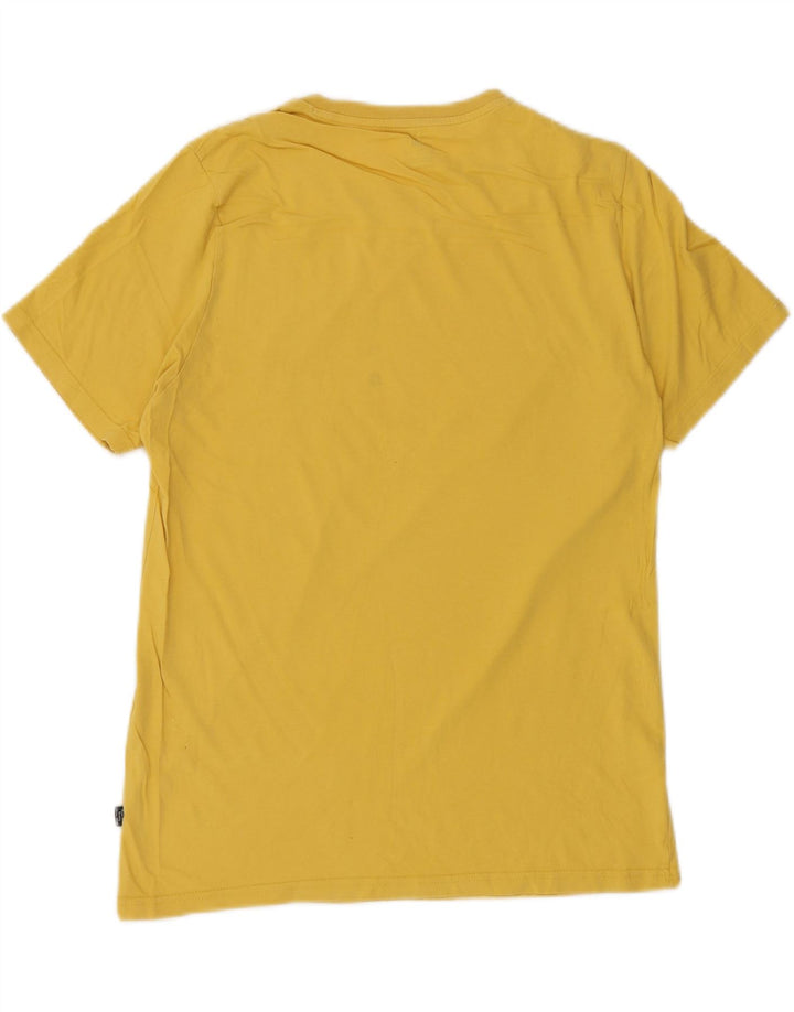 Puma Mens Graphic T-Shirt Top Medium Yellow