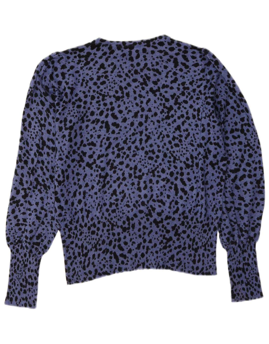 Marks & Spencer Womens Boat Neck Jumper Sweater UK 12 Medium Blue