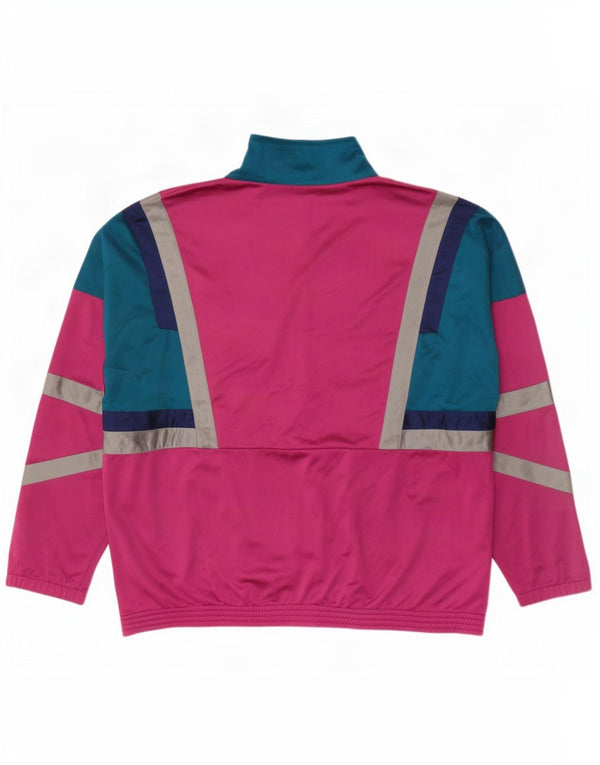Mc Crae's Mens Tracksuit Top Jacket XL Pink Colourblock