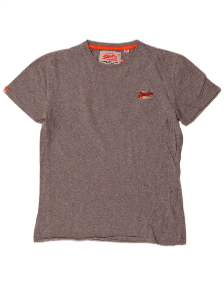 Superdry Mens T-Shirt Top Small Grey