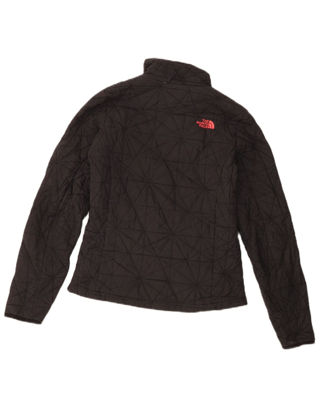The North Face Womens Quilted Jacket UK 10 Small Grey Polyester