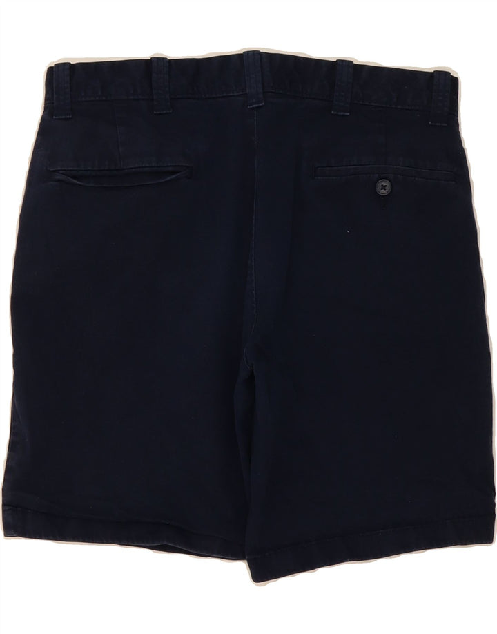 J. CREW Mens Chino Shorts W30 Medium  Navy Blue Cotton Vintage J. Crew and Second-Hand J. Crew from Messina Hembry 