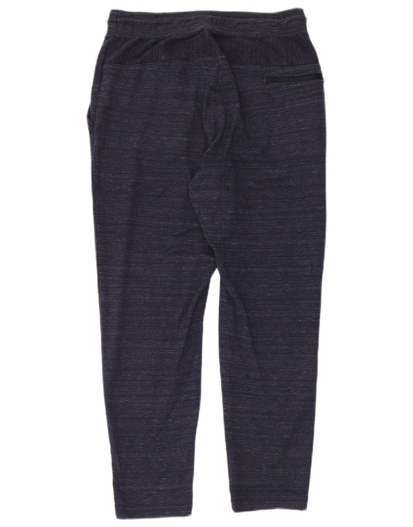 Nike Mens Tracksuit Trousers Large Navy Blue Flecked Cotton