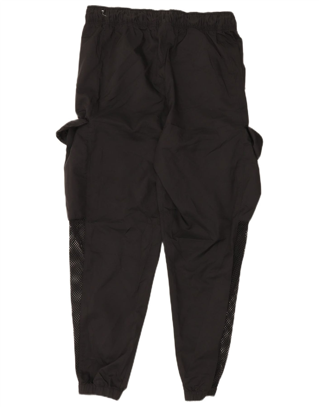JORDAN Mens Cargo Tracksuit Trousers Joggers Large Black Polyester