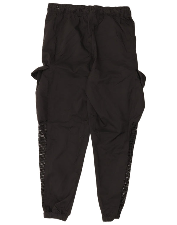JORDAN Mens Cargo Tracksuit Trousers Joggers Large Black Polyester