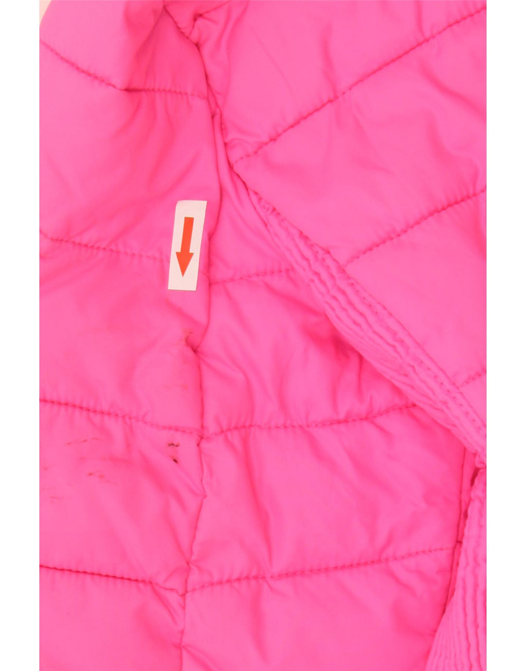 Superdry Womens Hooded Padded Jacket UK 14 Large Pink Polyester