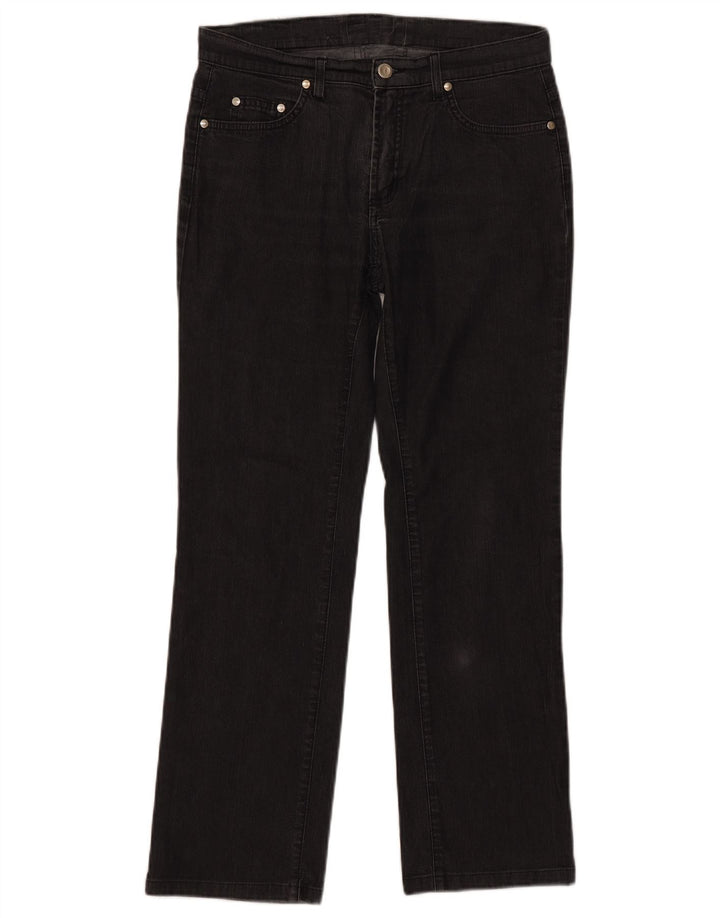 TRUSSARDI Womens Straight Jeans W25 L29 Black Cotton