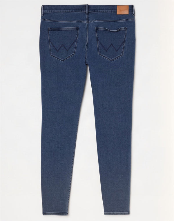 Wrangler Womens High Rise Skinny Jeans W40 L32 Blue Cotton