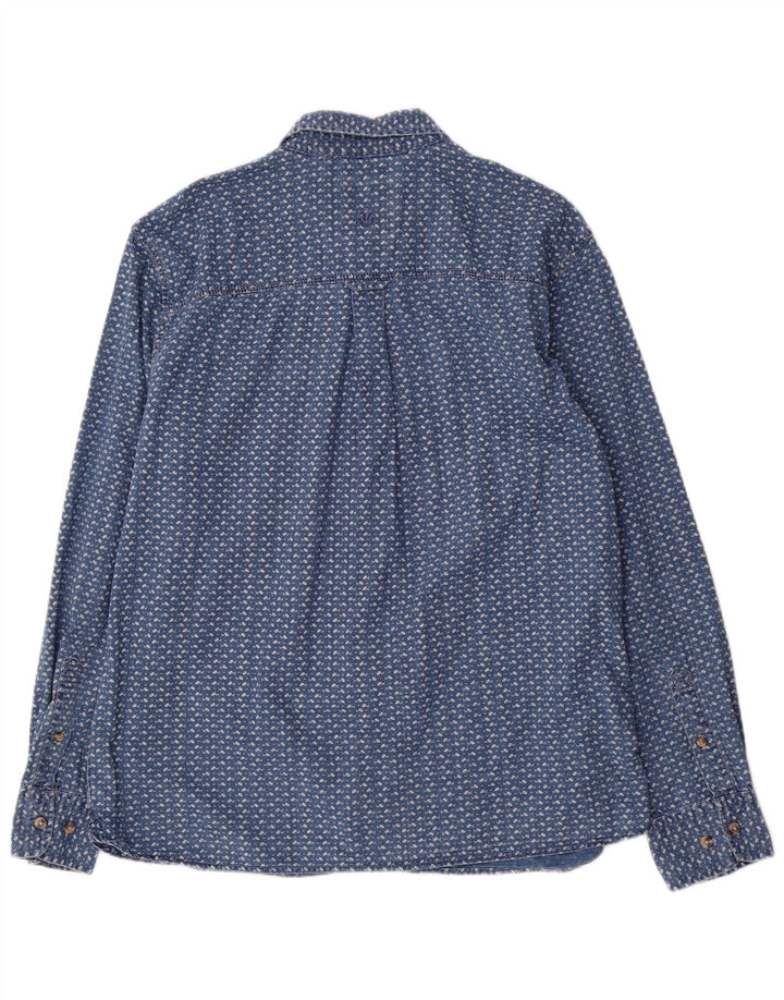 Fat Face Mens Regular Fit Shirt XL Blue Check Cotton