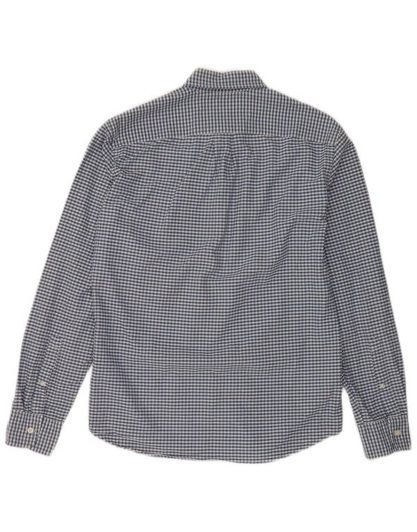 J. CREW Mens Slim Fit Shirt Medium Blue Gingham Cotton