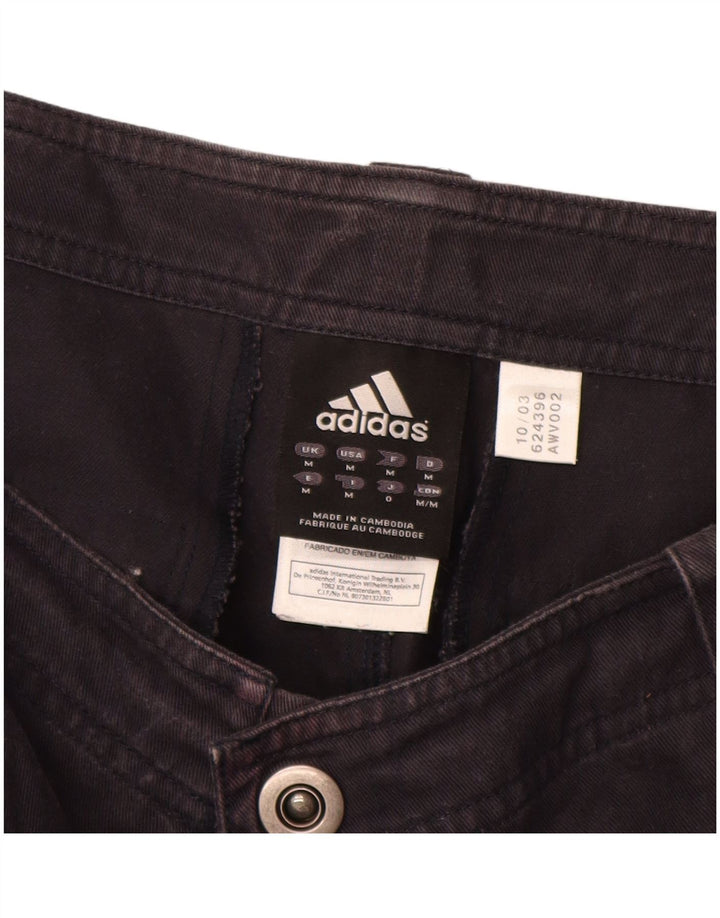 Adidas Mens Straight Cargo Trousers Medium W32 L32 Navy Blue Cotton