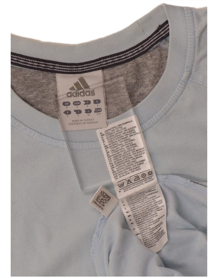 Adidas Mens T-Shirt Top Small Blue Cotton