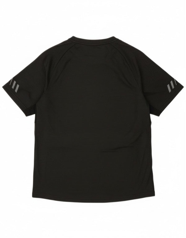 Russell Athletic Boys T-Shirt Top 14-15 Years XL Black Striped Polyester