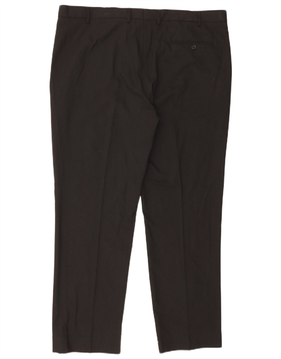 Marks & Spencer Mens Regular Fit Suit Trousers W42 L31 Black Polyester
