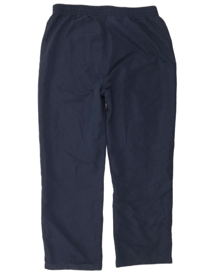 Asics Boys Tracksuit Trousers 15-16 Years 3XL Navy Blue Polyester