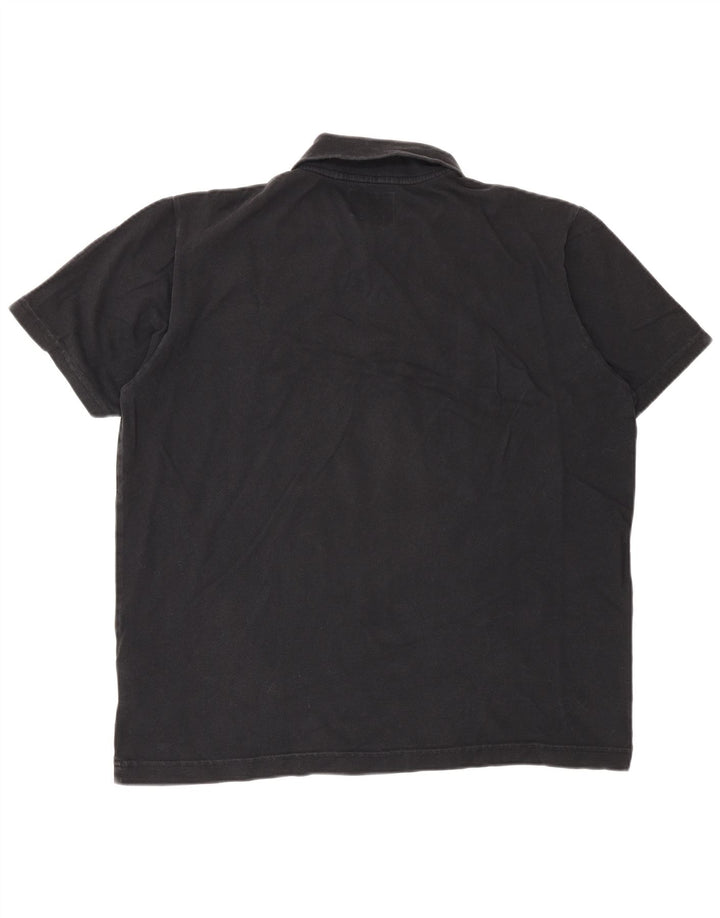 Woolrich Mens Polo Shirt Large Black Cotton