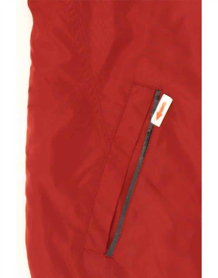 Zara Mens Bomber Jacket UK 44 2XL Red Colourblock Polyester