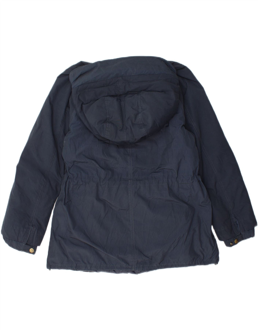 WOOLRICH Womens Hooded Padded Jacket UK 10 Small Navy Blue Vintage Woolrich and Second-Hand Woolrich from Messina Hembry 