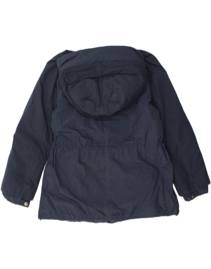 WOOLRICH Womens Hooded Padded Jacket UK 10 Small Navy Blue Vintage Woolrich and Second-Hand Woolrich from Messina Hembry 