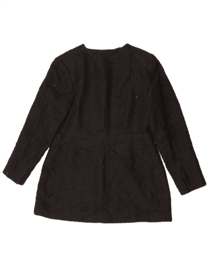 Zara Womens 4 Button Blazer Jacket UK 18 XL Black