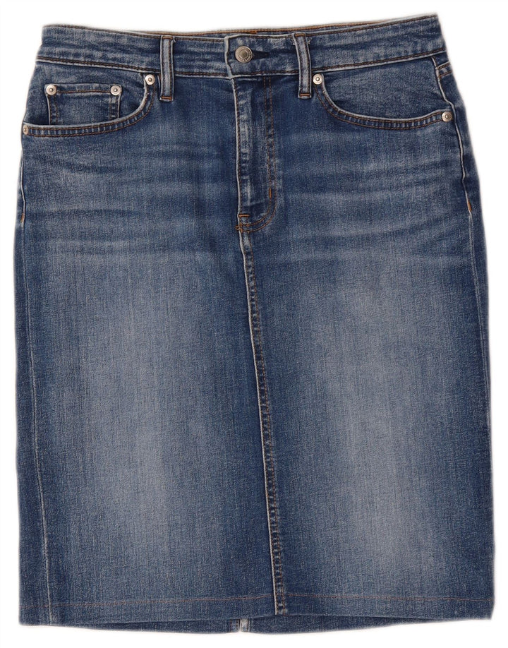RALPH LAUREN Womens Denim Skirt US 8 Medium W30  Blue Polyester