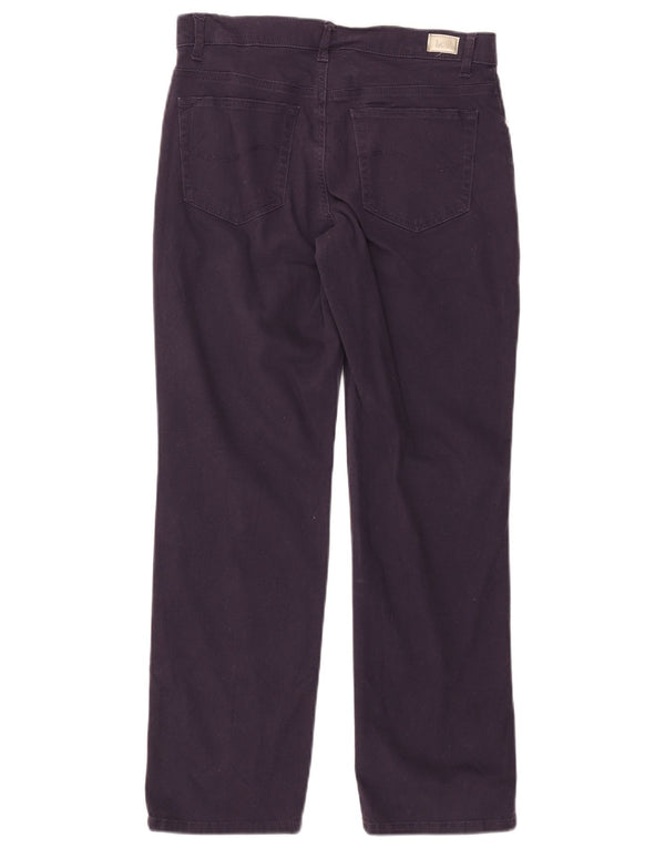 Lee Womens Mid Rise Relaxed Fit Straight Jeans W30 L28 Purple