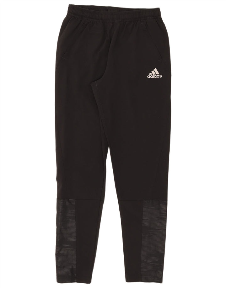Adidas Boys Tracksuit Trousers 15-16 Years  Black Polyester