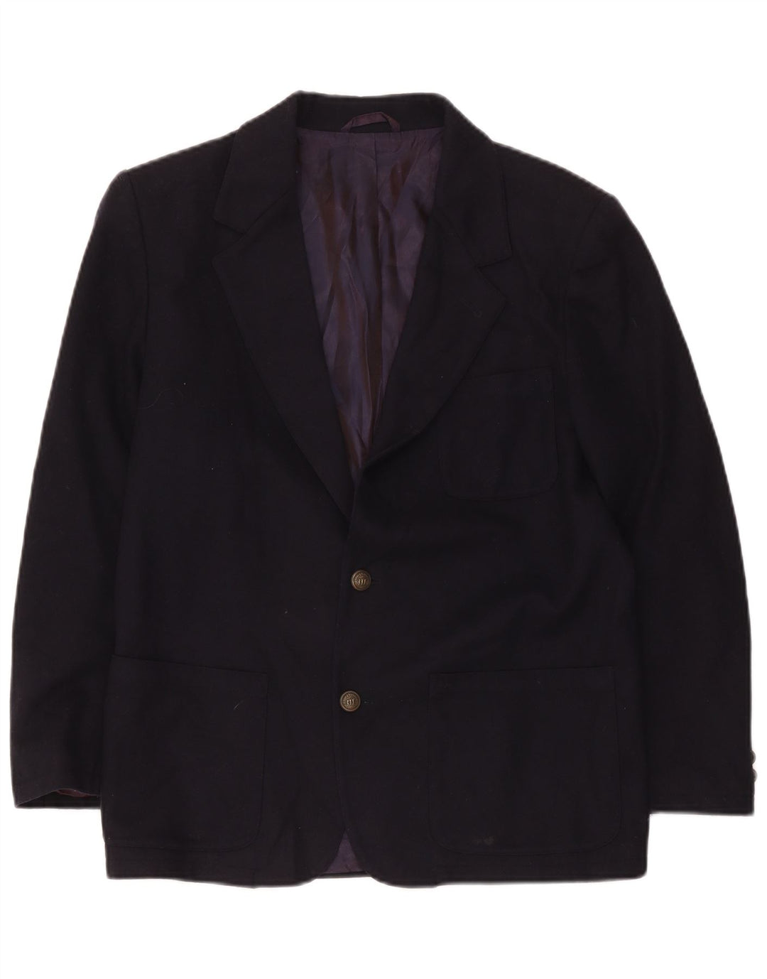 Henry Cottons Boys 2 Button Blazer Jacket 14-15 Years Navy Blue Wool