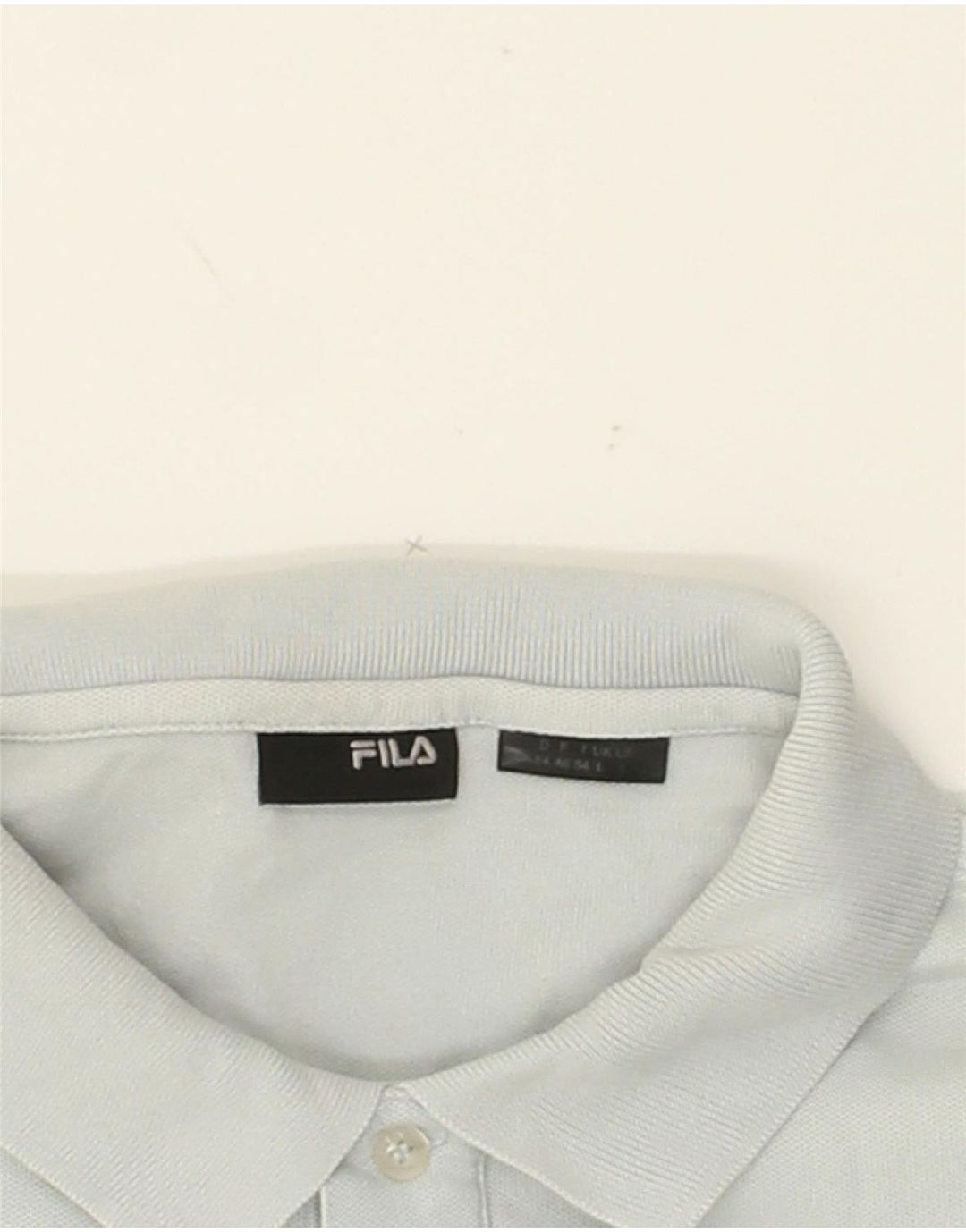 FILA Mens Polo Shirt Large Blue Cotton Vintage Fila and Second-Hand Fila from Messina Hembry 